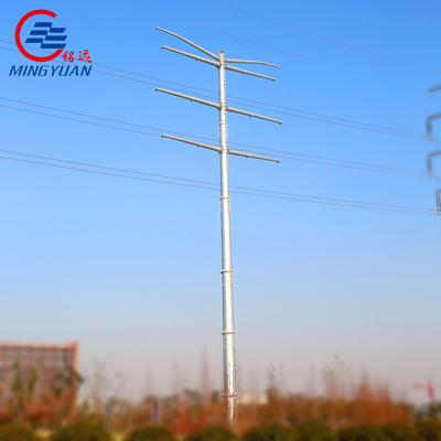 132kv 강철 전송선 탑 폴란드에 의하여 직류 전기를 통하는 전력 100m 고도