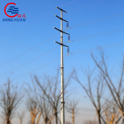 132kv 강철 전송선 탑 폴란드에 의하여 직류 전기를 통하는 전력 100m 고도