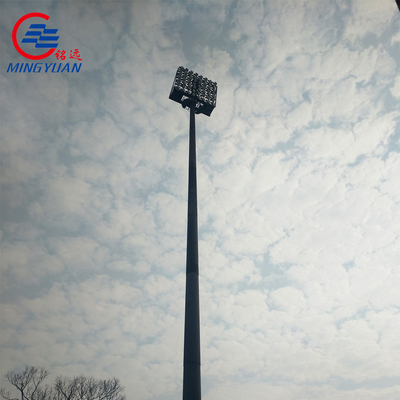 42m Q345 높은 Mast 홍수 등주 아연도강 가로등 축구 경기장
