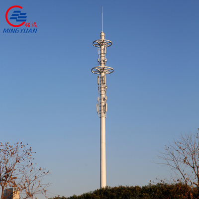 고온 침지 직류 전기로 자극된 카무플라주 휴대폰 기지국은 다각형 생체 공학 나무 GSM 안테나 마스트를 점점 줄였습니다