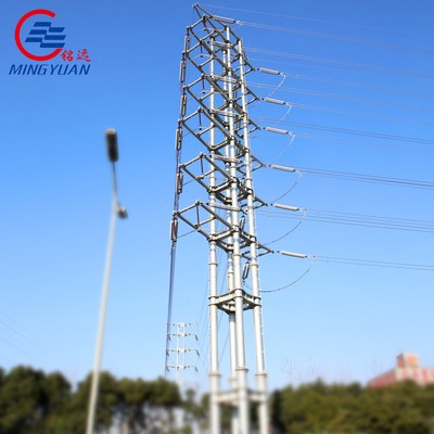 끝 전송선 강철 폴란드 탑 66kV 120KM/H