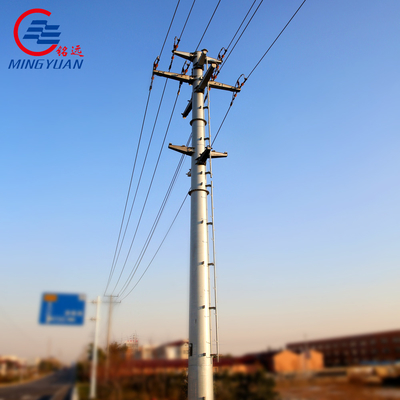 끝 전송선 강철 폴란드 탑 66kV 120KM/H