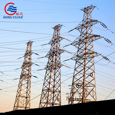 Q355B 강철 가연 전기 기둥 톱니 모양 33KV
