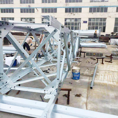 110kV 132kV 전기 송전 타워 4 다리 격자 15m