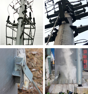 고전압 이중 회로 타워 66 Kv 전압